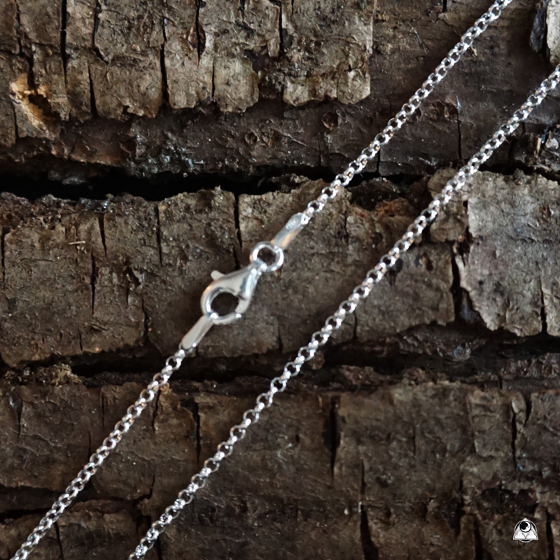Chaîne Maille Jaseron Argent Massif 925/1000 - Longueur 55 Cm, épaisseur 3 Mm, Marque Bijouxia