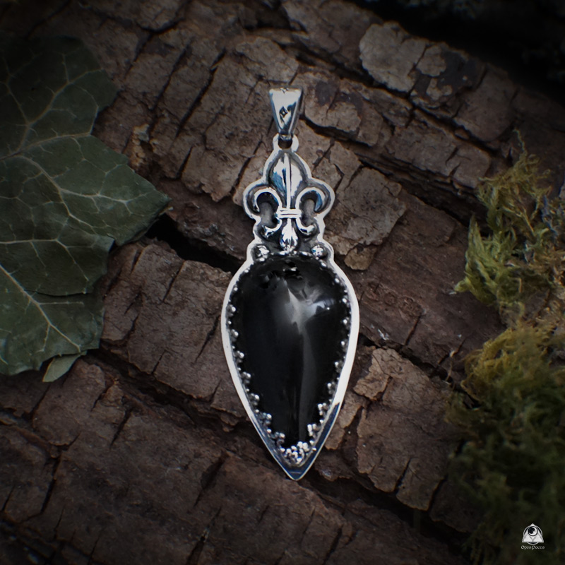 Pendentif Black Swan Once Upon A Time – Collier Acier Inoxydable Argenté